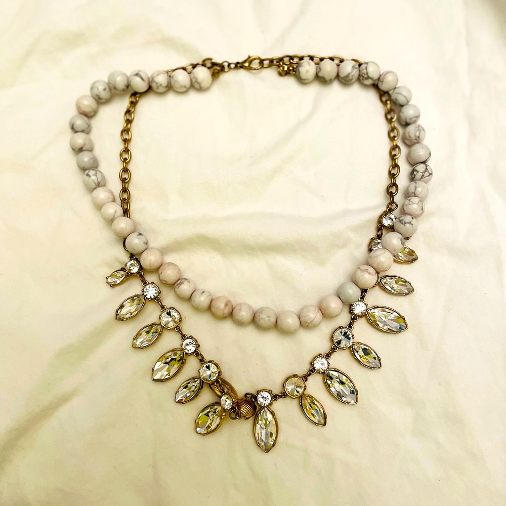 ANTHRO DOUBLE LAYERED NECKLACE